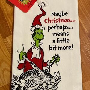 Dr Seuss The Grinch Kitchen Towel  New‎ Condition